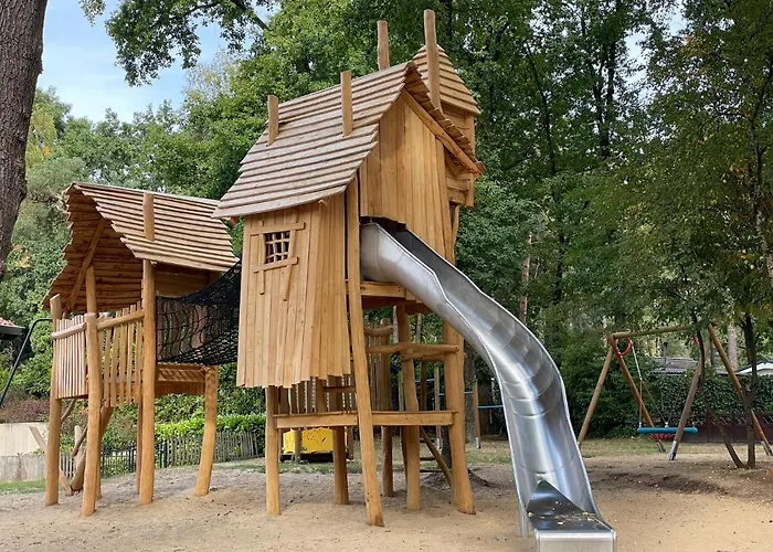 Luxe Familiehuis Veluwe 4-6 Persons Pool Kids Dog אתר קמפינג